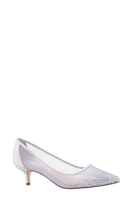 Nina Sofie Pointed Toe Pump In Silver