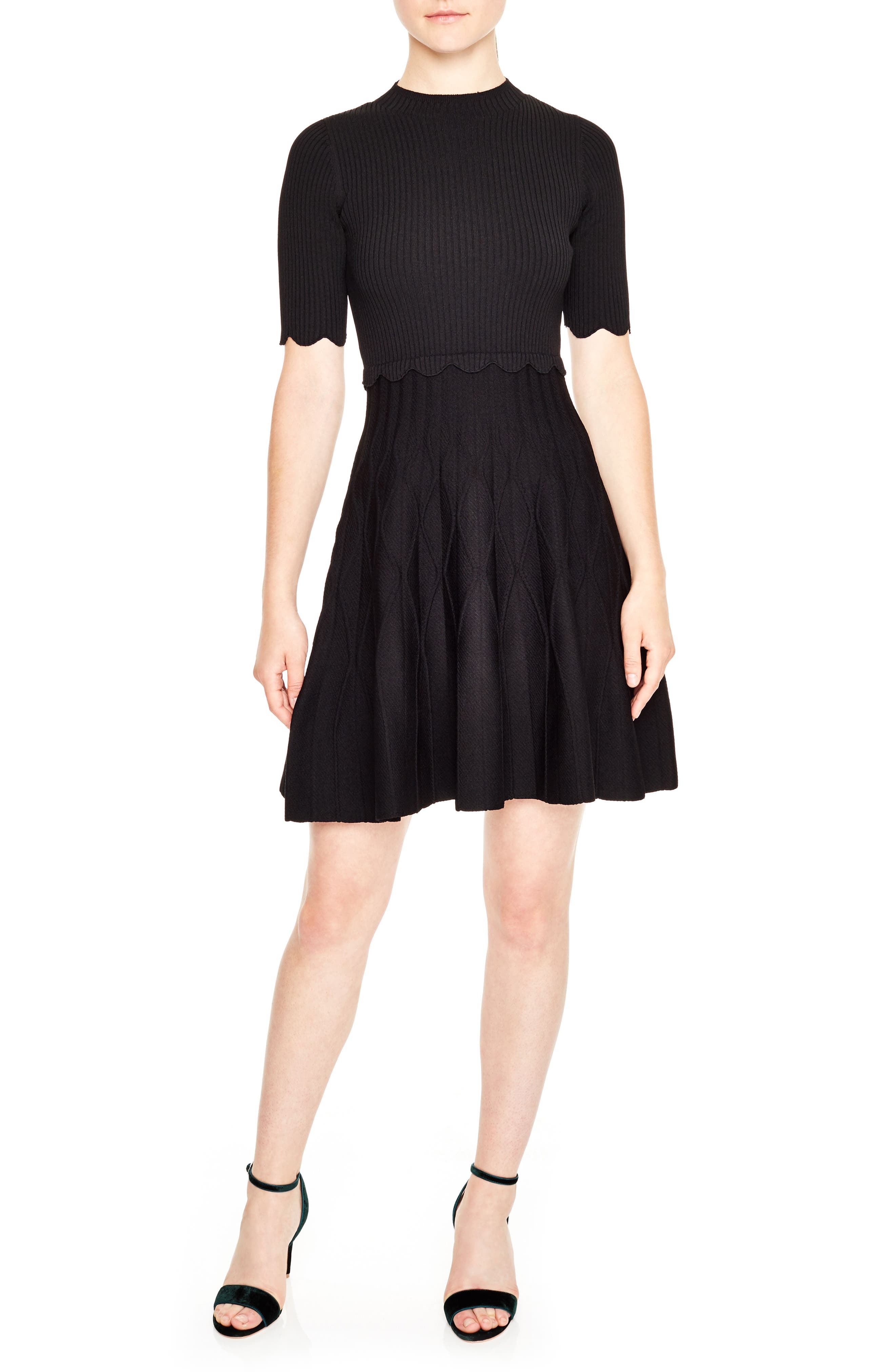 nordstrom black sweater dress