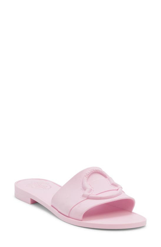 Shop Moncler Bell Slide Sandal In Light Pink