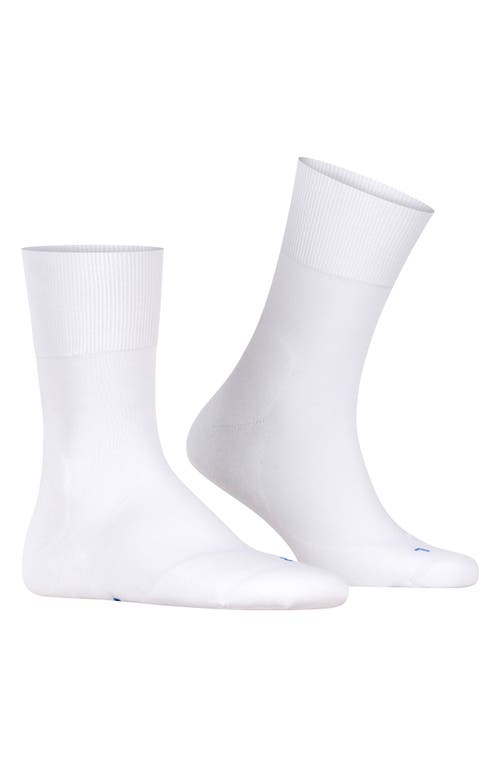 Shop Falke Gender Inclusive Run Crew Socks In White