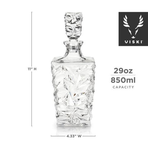 Viski Prism Crystal Whiskey Decanter In Clear