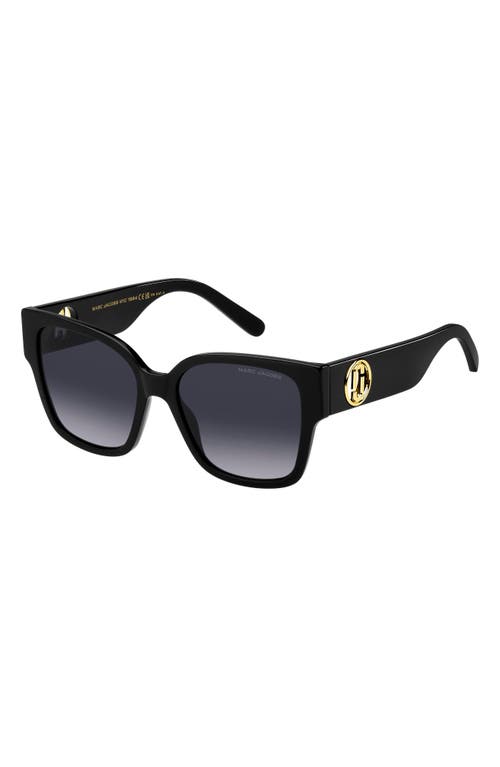 Marc Jacobs 54mm Square Sunglasses In Black/grey Shaded