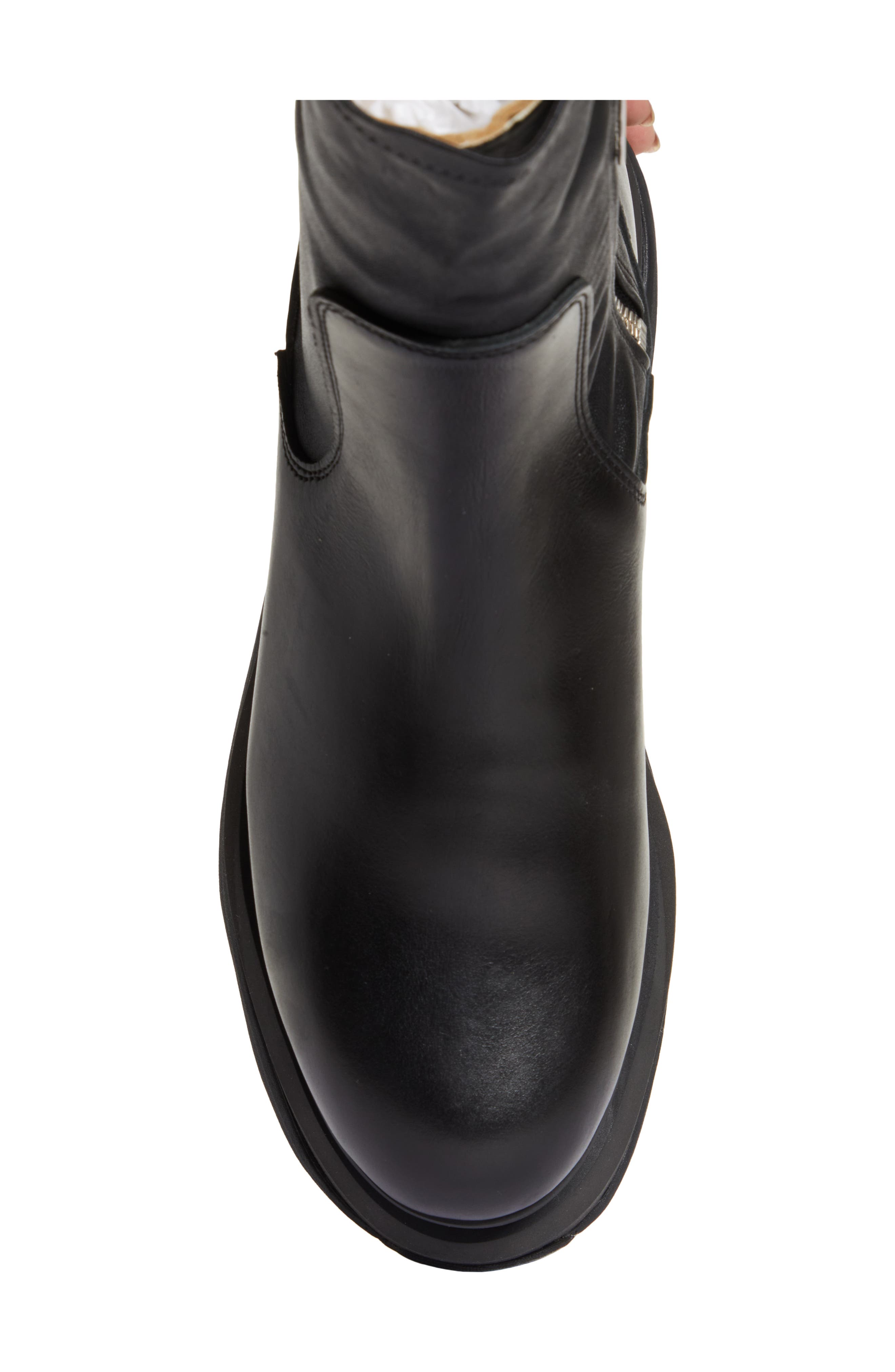 Sacai Stretch Platform Chelsea Boot in Black | Smart Closet