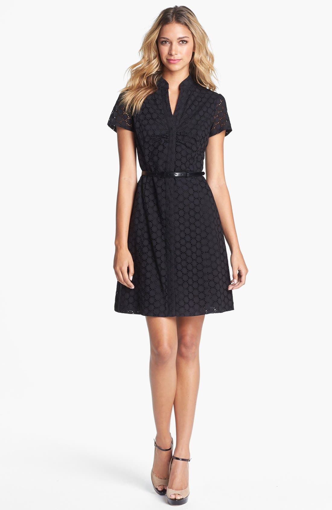 Tahari Eyelet Shirtdress | Nordstrom