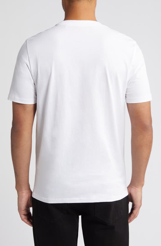 Shop Hugo Dibeach Graphic T-shirt In White