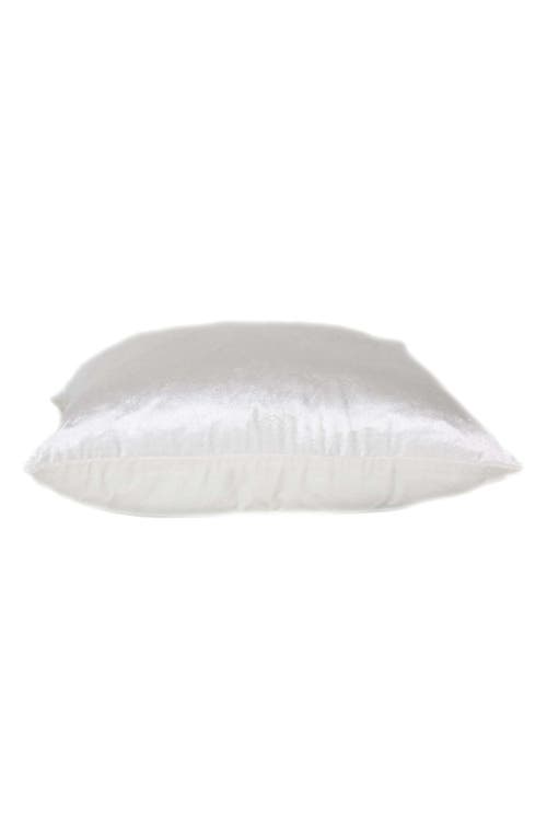 Parkland Collection Akari Square Throw Pillow In White
