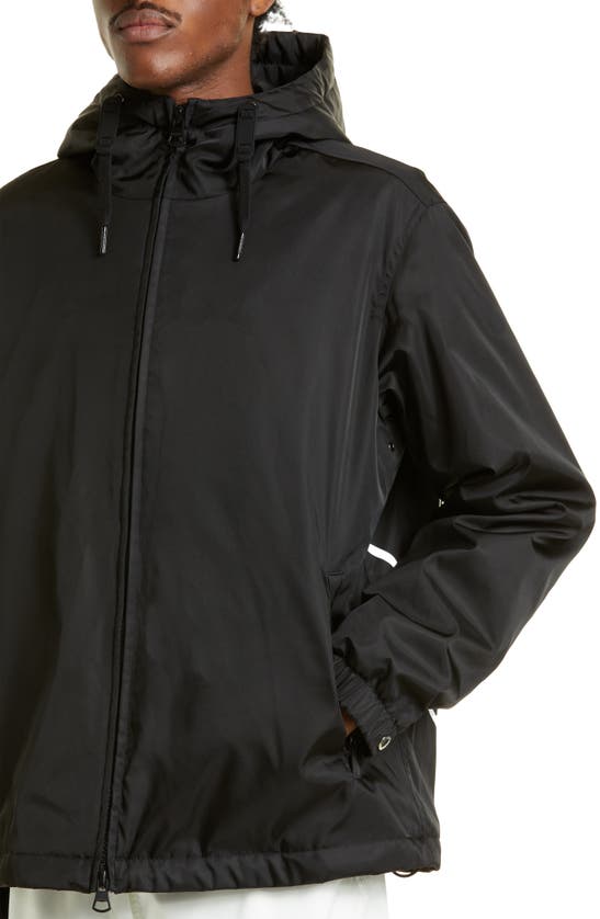 BURBERRY STANFORD EKD PRINT HOODED NYLON JACKET