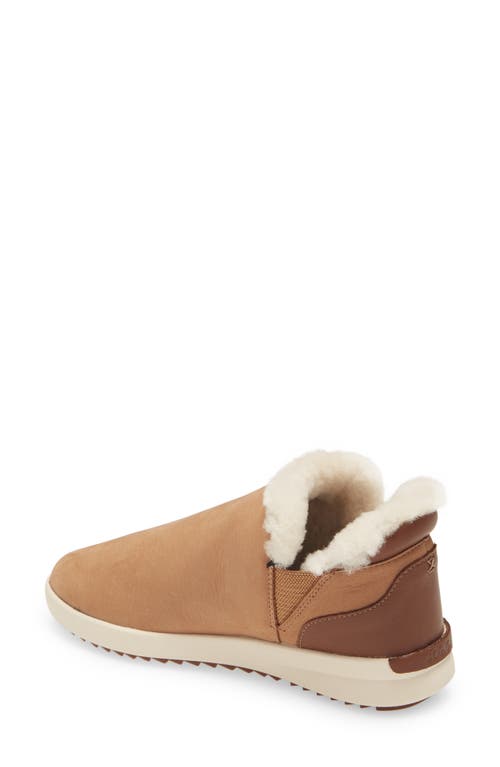 Olukai Malua Hulu Genuine Shearling Slip-on Sneaker In Tan/tapa