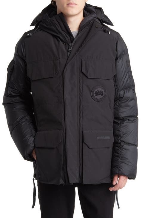 Men's Down Puff Jacket in Pure Goose Shiny Colours Silver and Black si