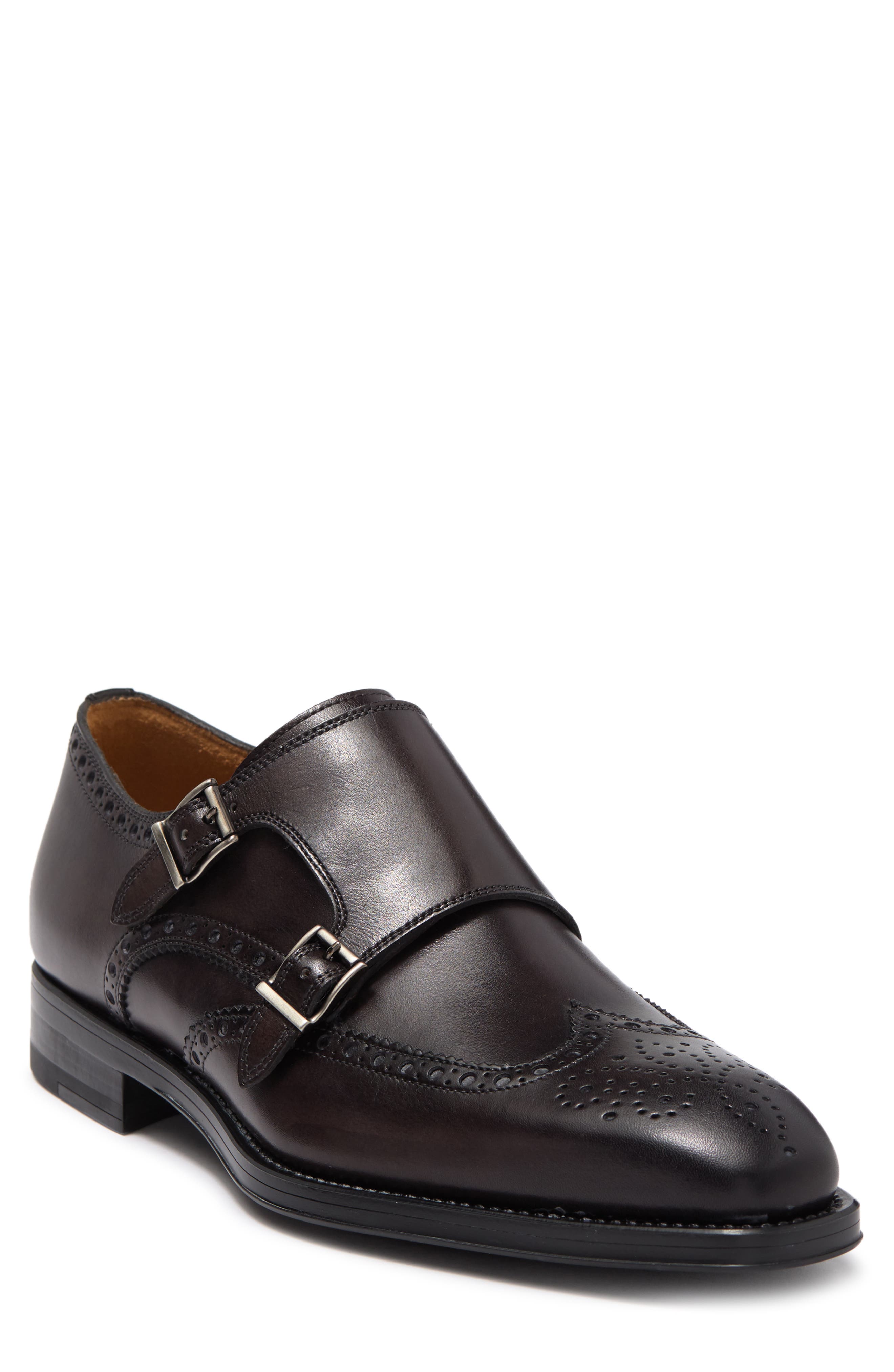 grey monk strap shoes