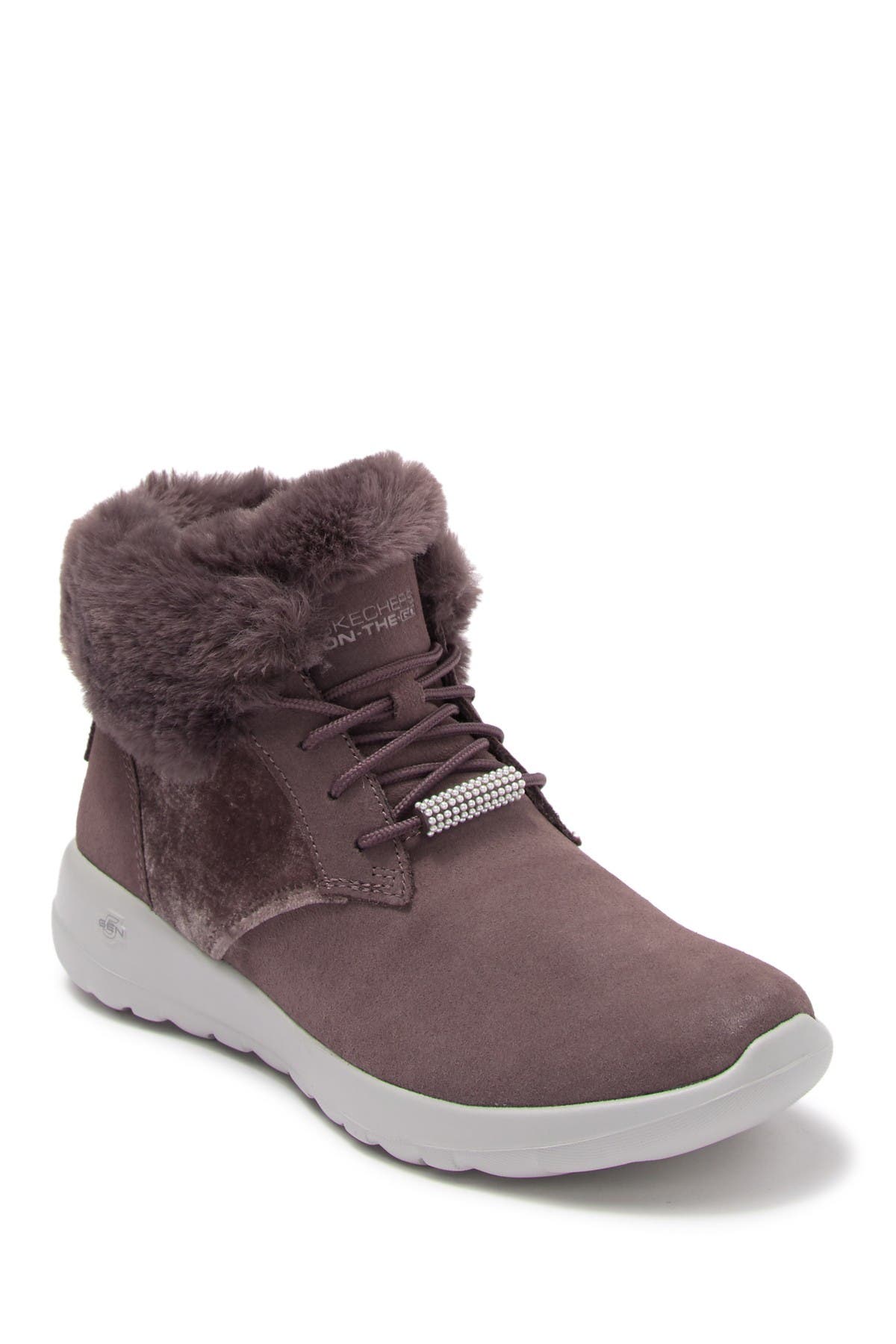 skechers on the go joy lace up boots