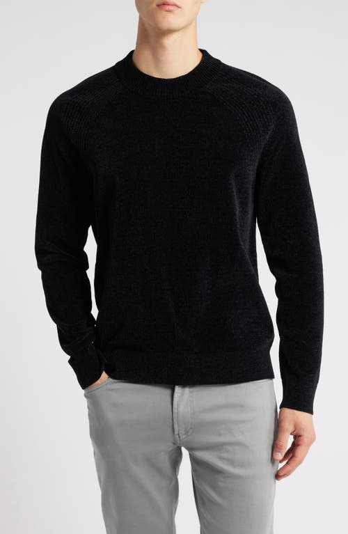 Robert Barakett Salvor Chenille Sweater In Black