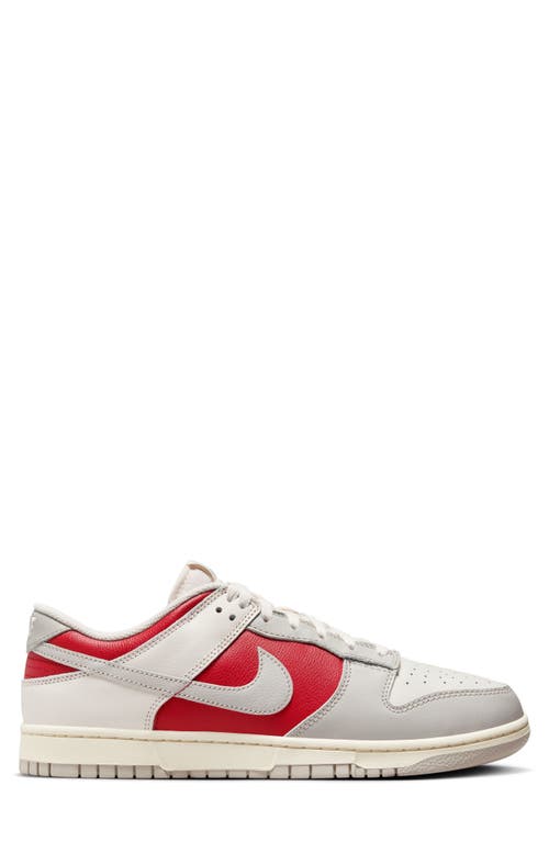 Shop Nike Dunk Low Retro Basketball Sneaker In Phantom/light Iron Ore/red