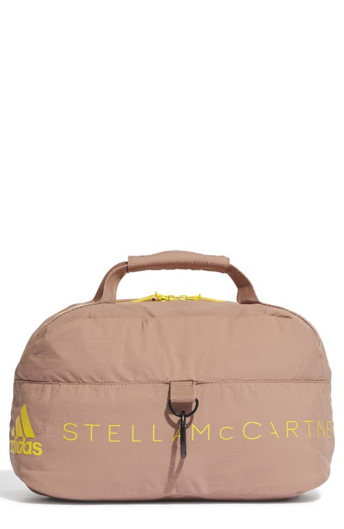 adidas by Stella McCartney Travel Bag with Removable Pouch in Burgundy/Blue/Camel/Yellow