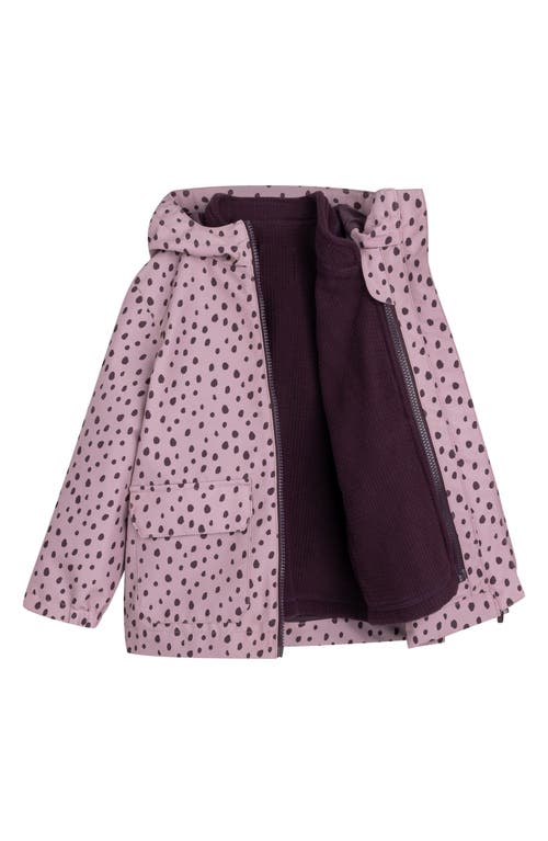 Miles The Label Kids' 3-in-1 Water Repellent Hooded Coat In Purple Light