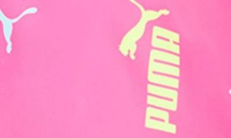 Shop Puma Kids' Crossback One-piece Swimsuit In Neon Pink