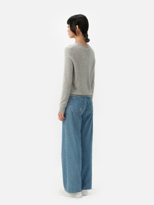 Gobi Cashmere Cashmere Hat And Sweater Set In Dawn Blue