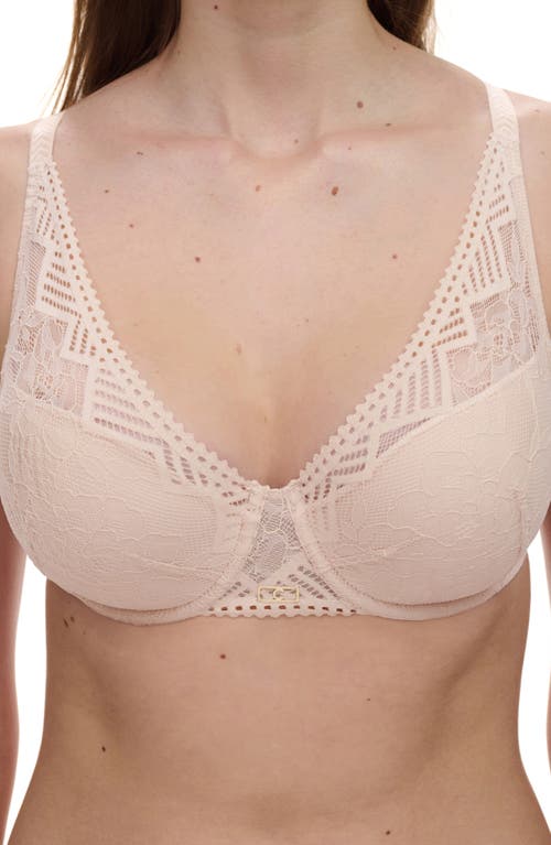 Chantelle Lingerie Origins Underwire Plunge Bra In Beige Blush