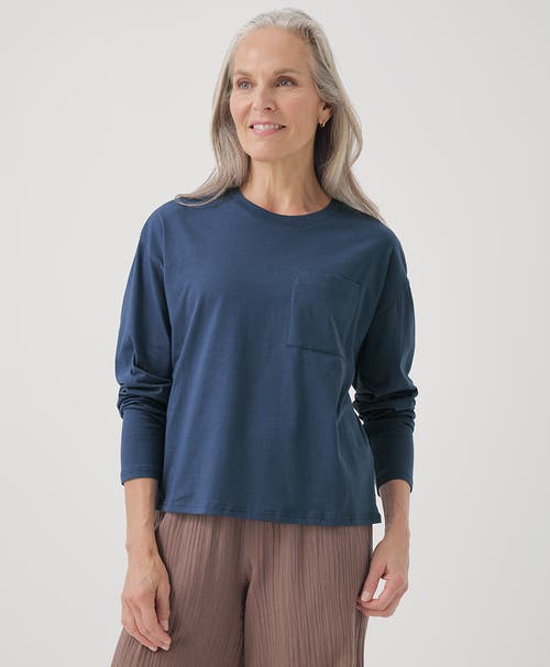 PACT PACT ORGANIC COTTON SOFTSPUN LONG SLEEVE POCKET TEE 