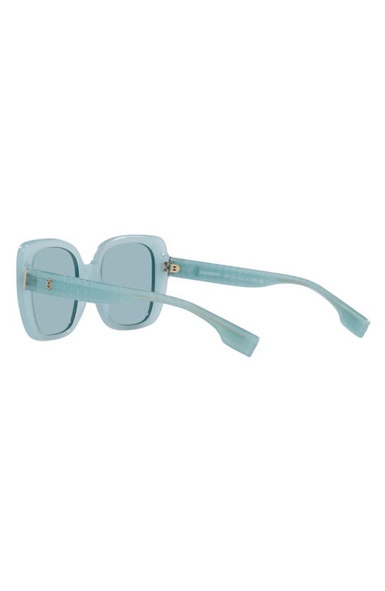 Shop Burberry 52mm Gradient Square Sunglasses In Azure