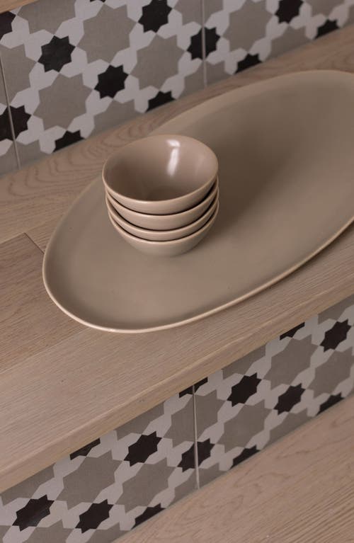 Fable The Oval Serving Platter In Desert Taupe