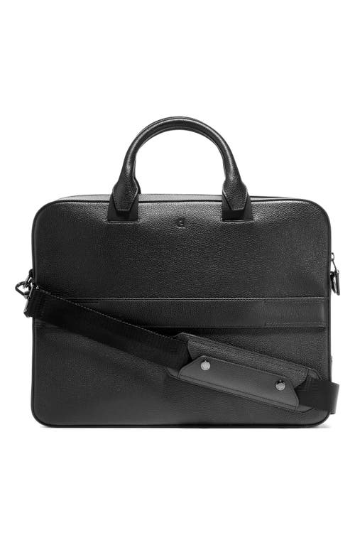 Shop Cole Haan Grand Series Matthews Colorblock Leather Briefcase In Tornado/black