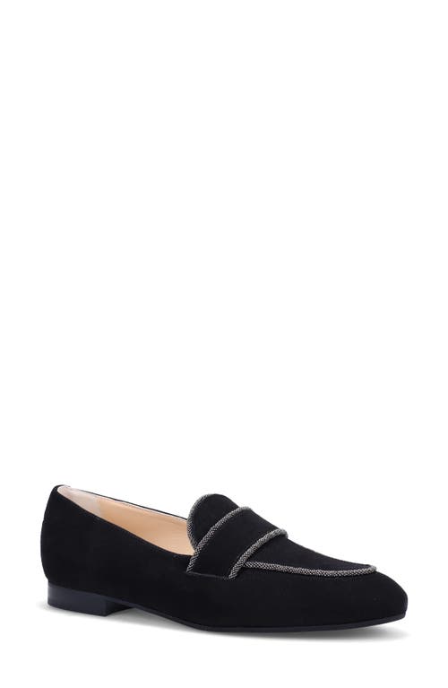 Shop Ron White Kerenza Water Resistant Loafer In Onyx Suede