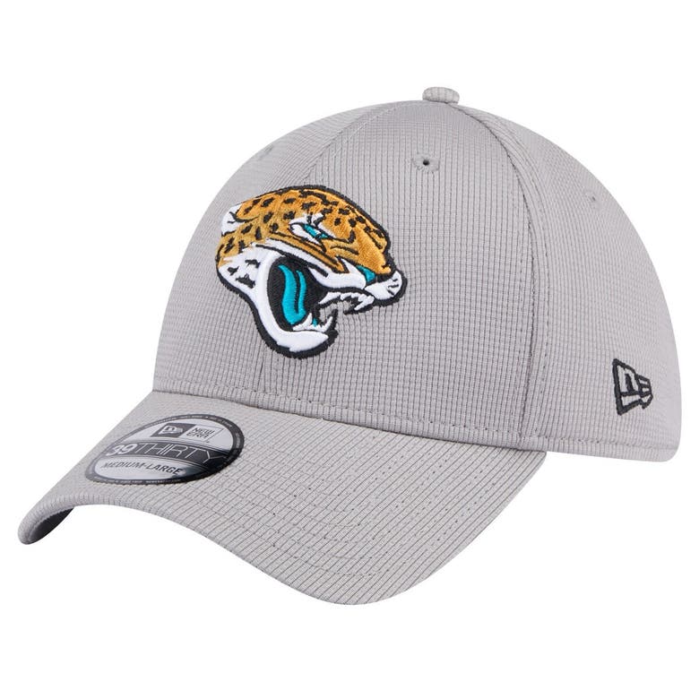 Shop New Era Gray Jacksonville Jaguars Active 39thirty Flex Hat