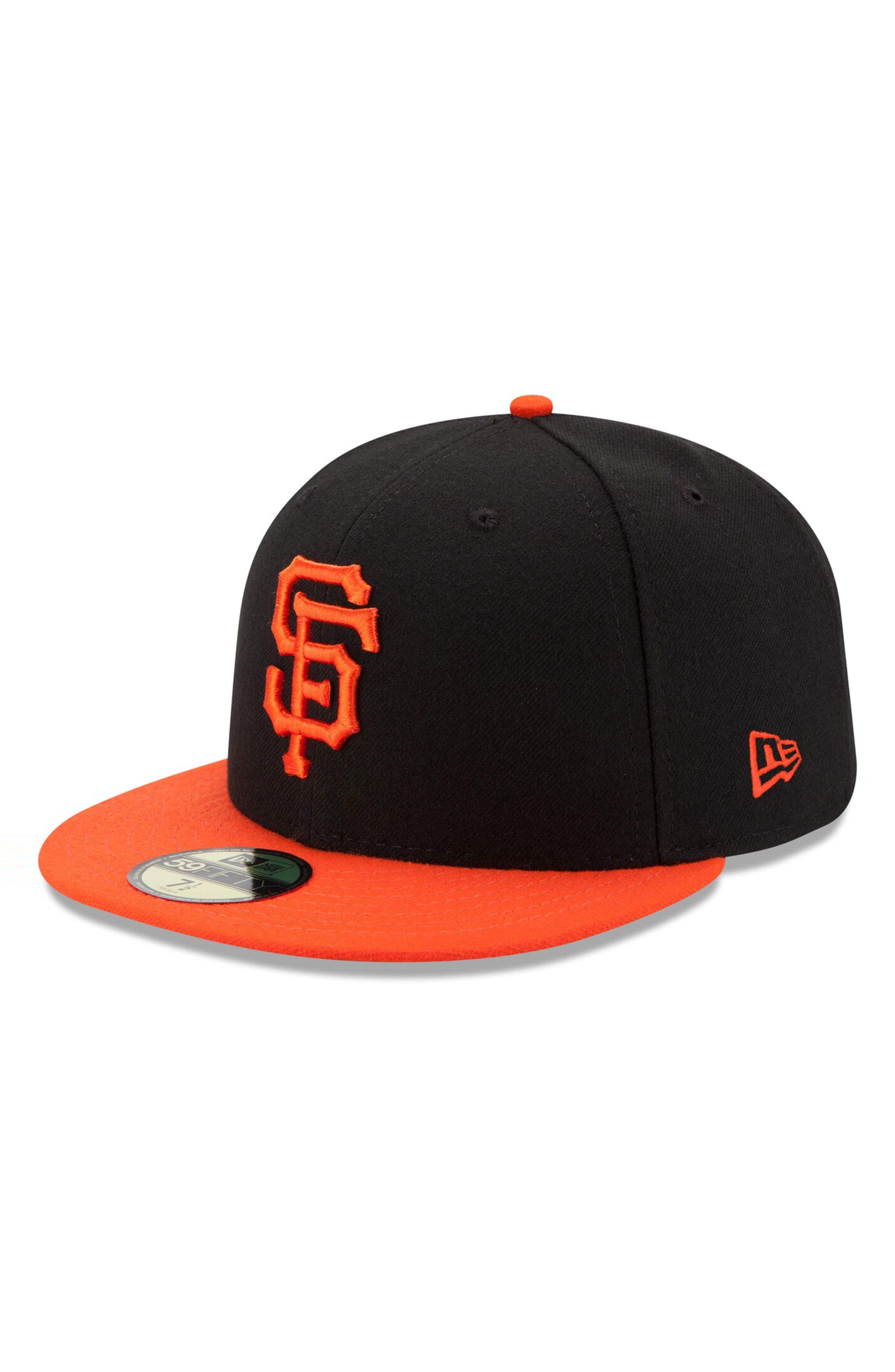 new era cap black orange