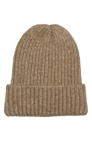 Marcus Adler Rib Knit Beanie In Camel