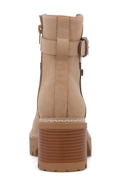 Shop Mia Toula Platform Bootie In Sand