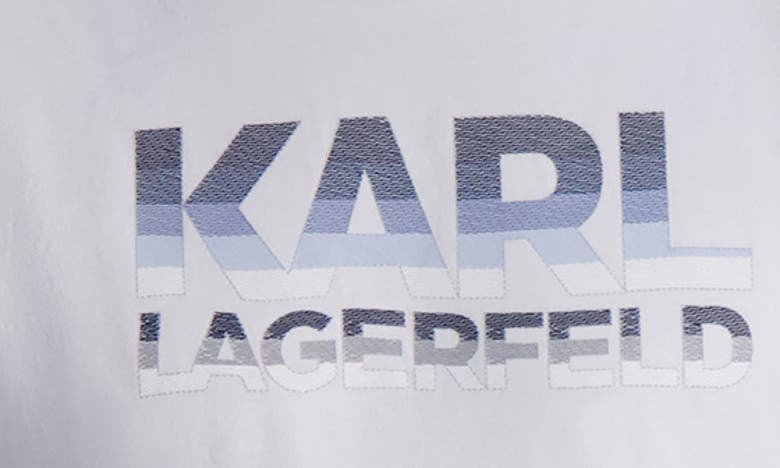 Shop Karl Lagerfeld Paris Luce Logo Graphic T-shirt In White