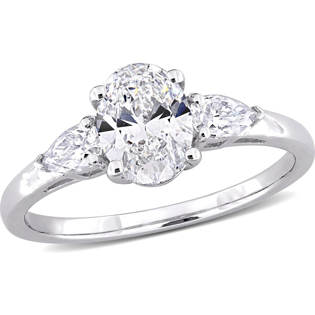 Delmar Lab-created Moissanite Ring In White