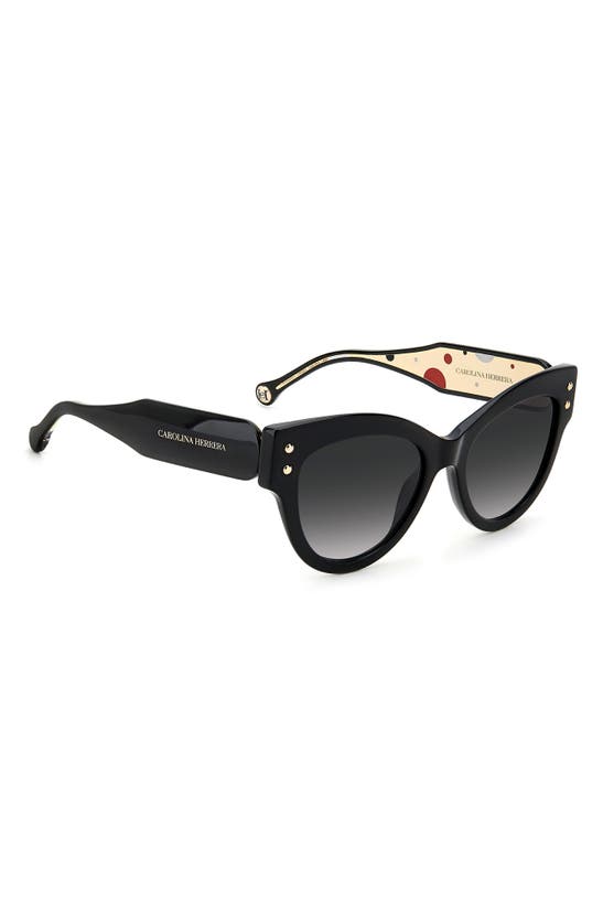Shop Carolina Herrera 54mm Cat Eye Sunglasses In Havana / Black Gradient