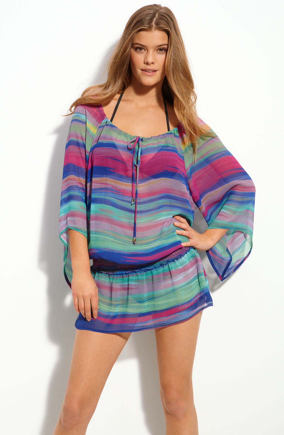W Swimwear Stripe CoverUp Nordstrom