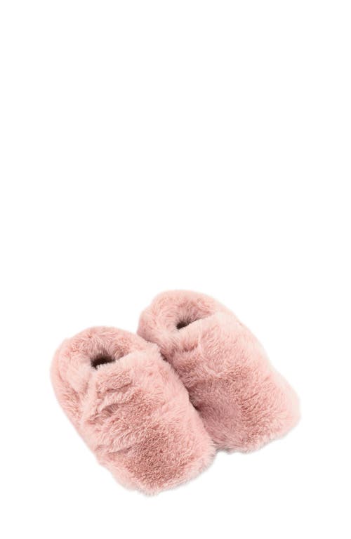 Hopfrög Kids Furry Furry Faux Fur Slipper In Pink