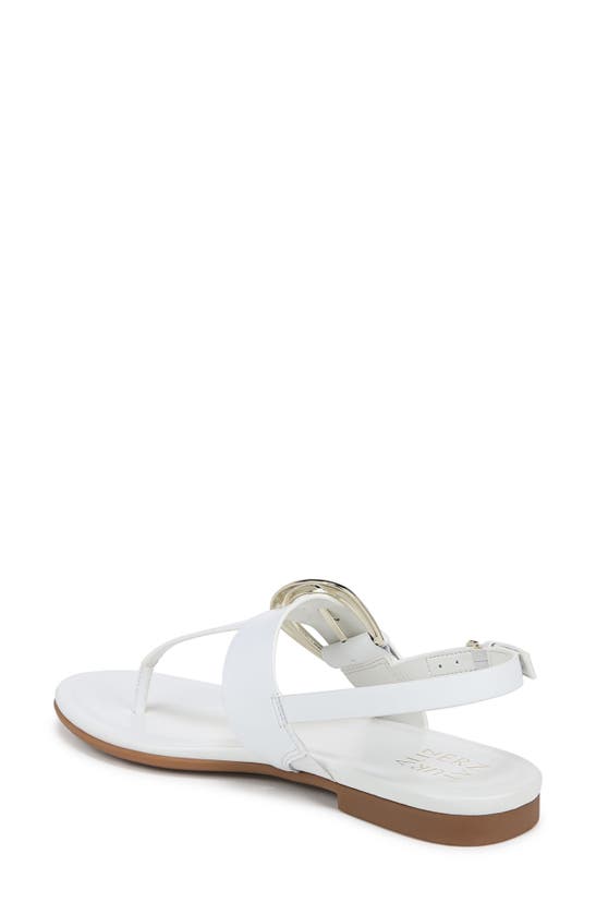 Shop Naturalizer Taylor Slingback Flip Flop In White Leather