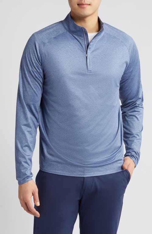 Peter Millar Crown Crafted Stealth Performance Quarter Zip Pullover Blue Pearl at Nordstrom,