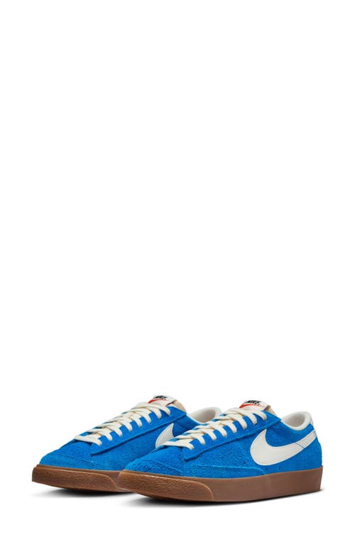 Shop Nike Blazer Low '77 Sneaker In Blue/sail/brown