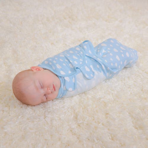 Comfy Cubs Easy Swaddle Blanket In Blue