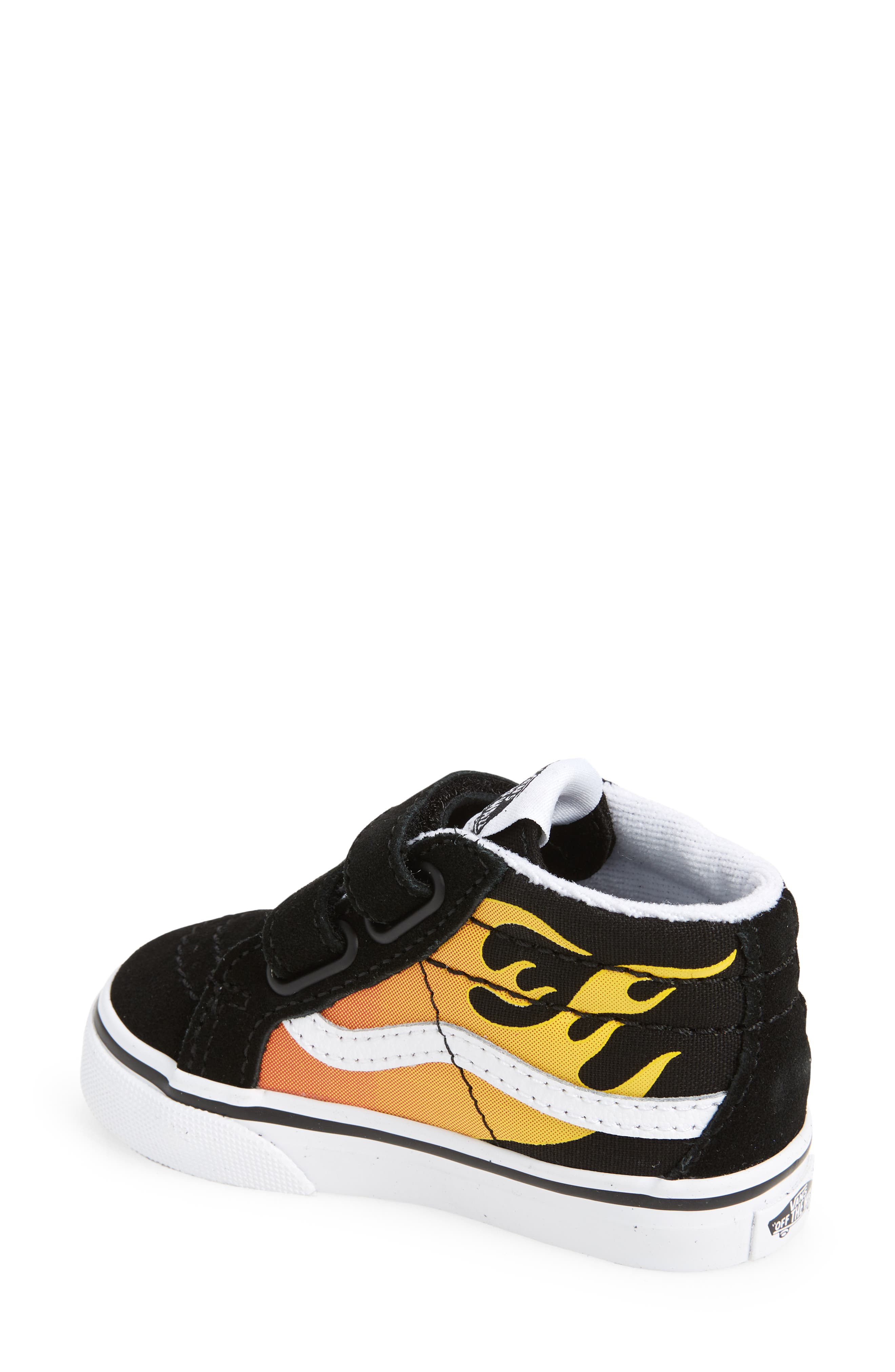 vans sk8 mid flame