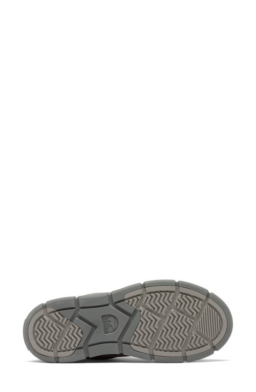 Sorel Explorer Iii Joan Waterproof Slip-on Boot In Quarry/sea Salt