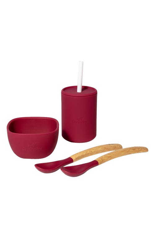 Avanchy La Petite Essential Collections Baby Feeding Dish Set in Magenta at Nordstrom