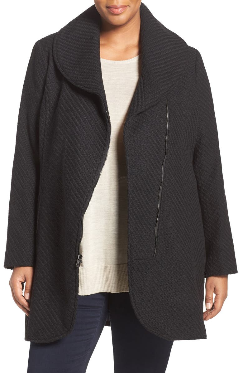 Jessica Simpson Asymmetrical Coat (Plus Size) | Nordstrom