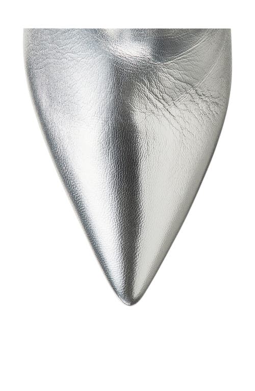 Gianvito Rossi Metallic Tall Boot In Silver