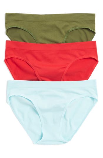 NORDSTROM RACK NORDSTROM RACK 3-PACK ASSORTED LOW RISE BIKINIS 