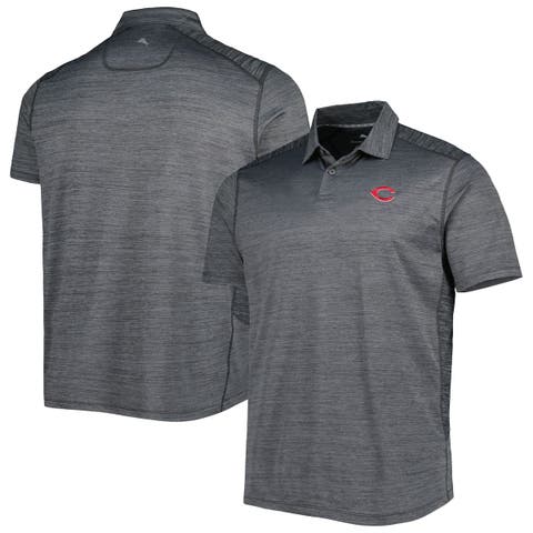 Men's Tommy Bahama Gray Cincinnati Reds Delray IslandZone Polo