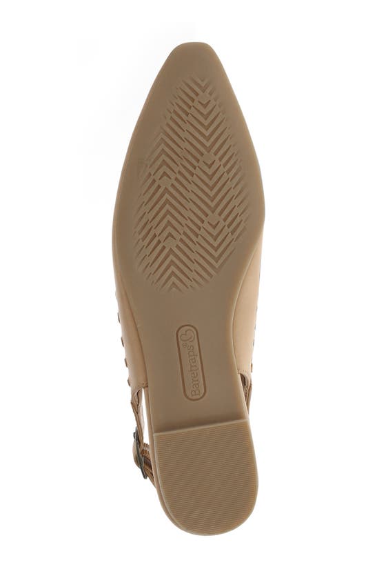 Baretraps Bt30609 Womens Embellished Leather Slingbacks In Dune