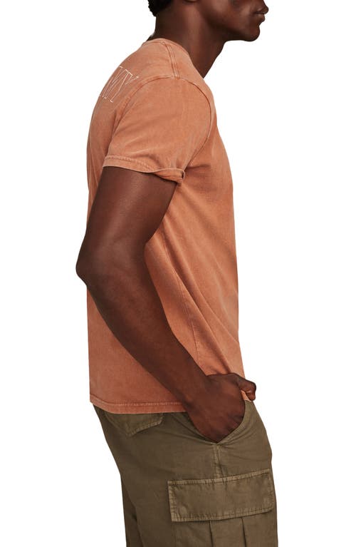 Shop Lucky Brand Army Cotton Graphic T-shirt In Sequoia