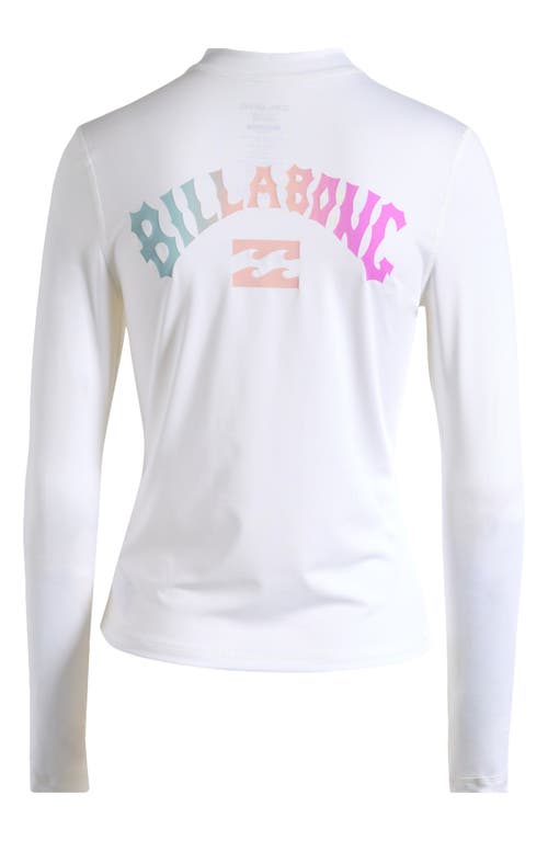 Shop Billabong Core Loose Fit Long Sleeve Rashguard In White